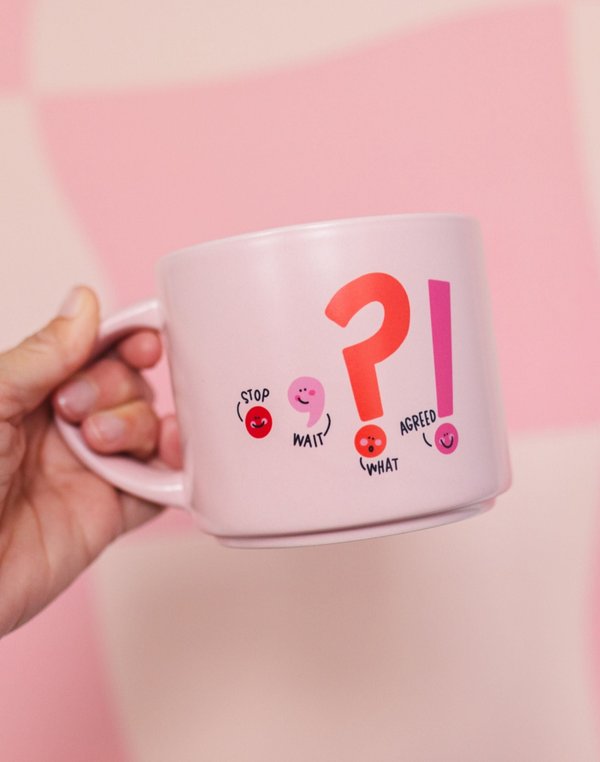 Punctuation Large Ceramic Mug, 2 of 4