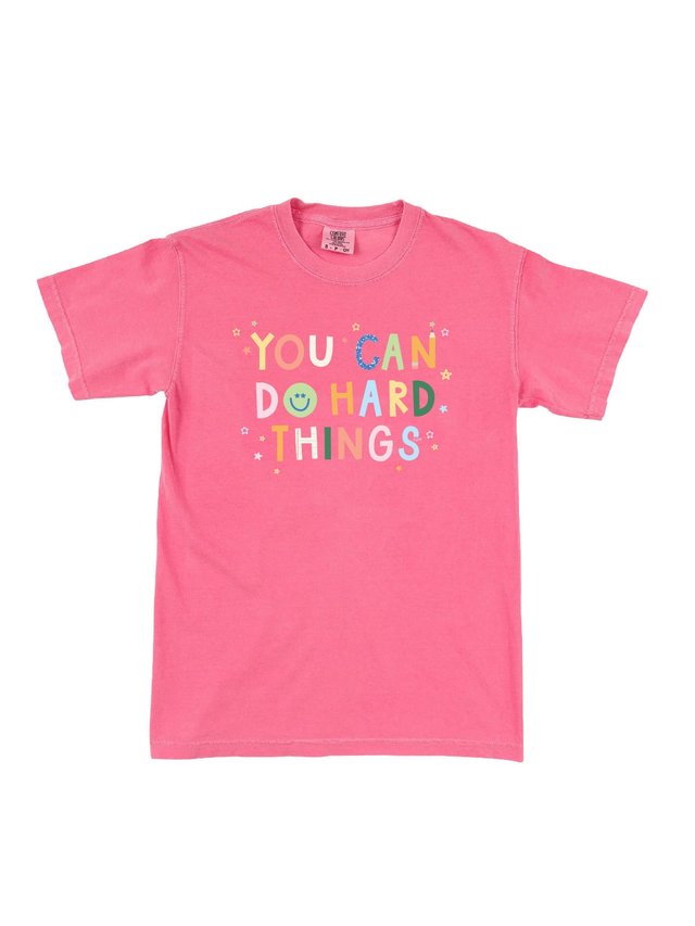 You Can Do Hard Things Tee - Crunchberry, 1 of 1