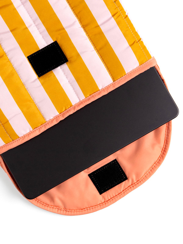 Orange Stripes Color Block Laptop Sleeve, 3 of 4