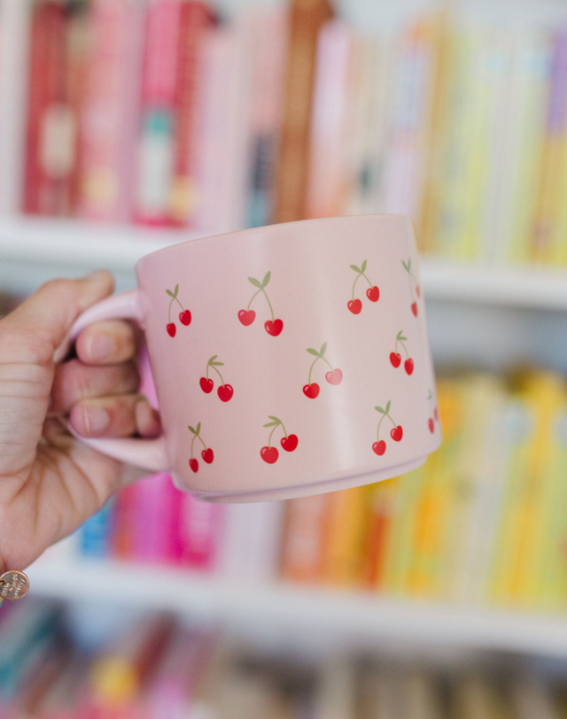 Cherries Large Ceramic Mug, 1 of 3