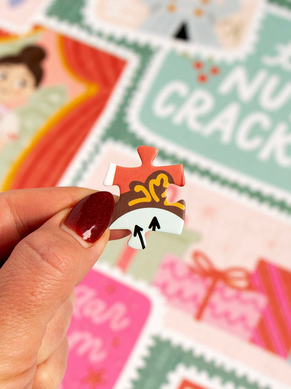 Nutcracker Ballet Stamps - 500 Piece Christmas Jigsaw Puzzle, 3 of 5