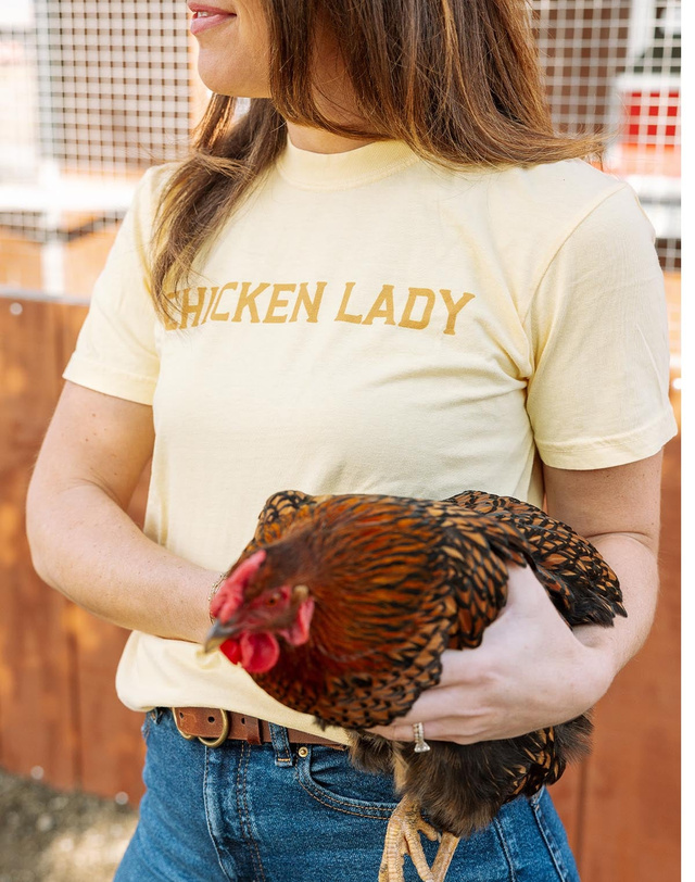 Chicken Lady Tee - Butter, 2 of 4