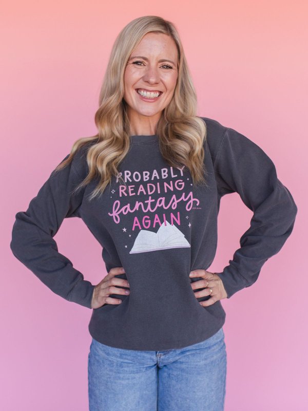 Probably Reading Fantasy Again Sweatshirt - Pepper, 3 of 4