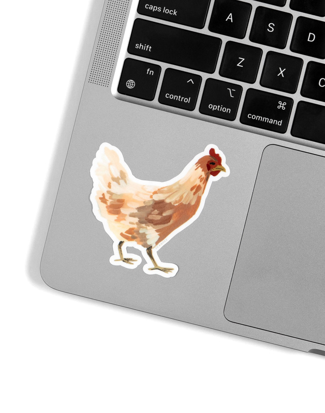 Cinnamon Queen Chicken Decal Sticker, 2 of 2