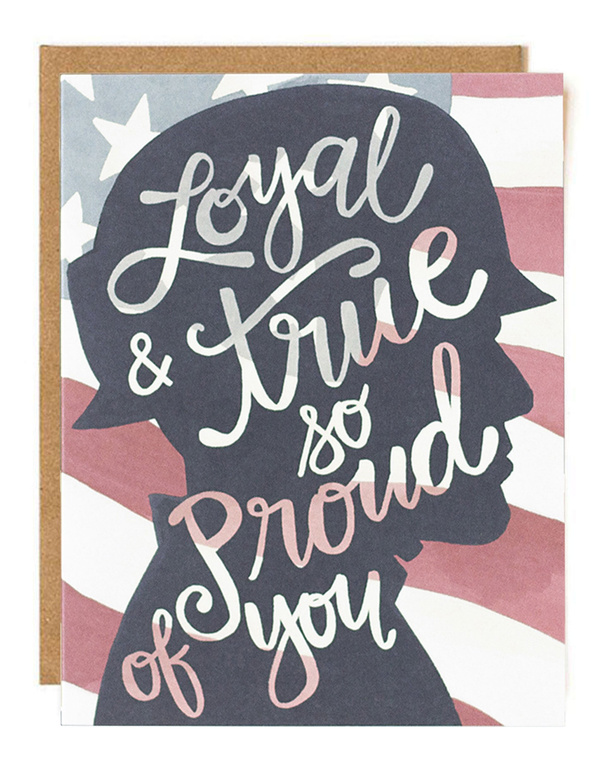 Loyal & True Greeting Card, 1 of 1