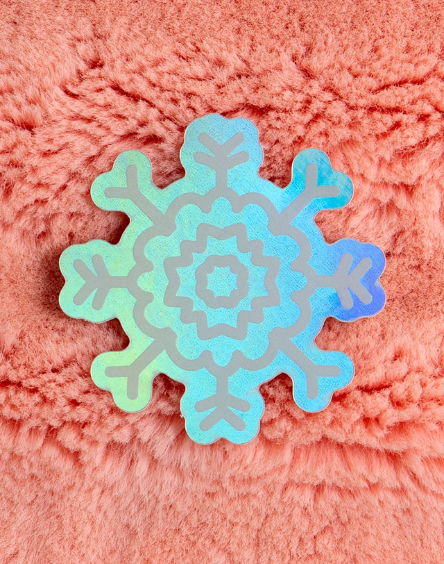 Holographic Snowflake Decal Sticker, 3 of 3