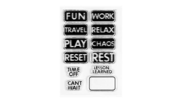 Stamp Set : 4×6 Activities, 1 of 2