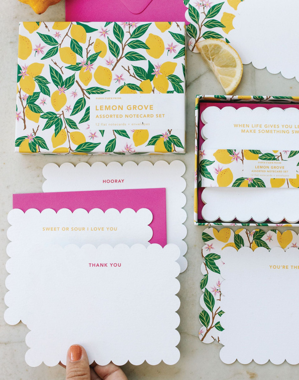 Lemon Grove Assorted Notecard Set, 2 of 3
