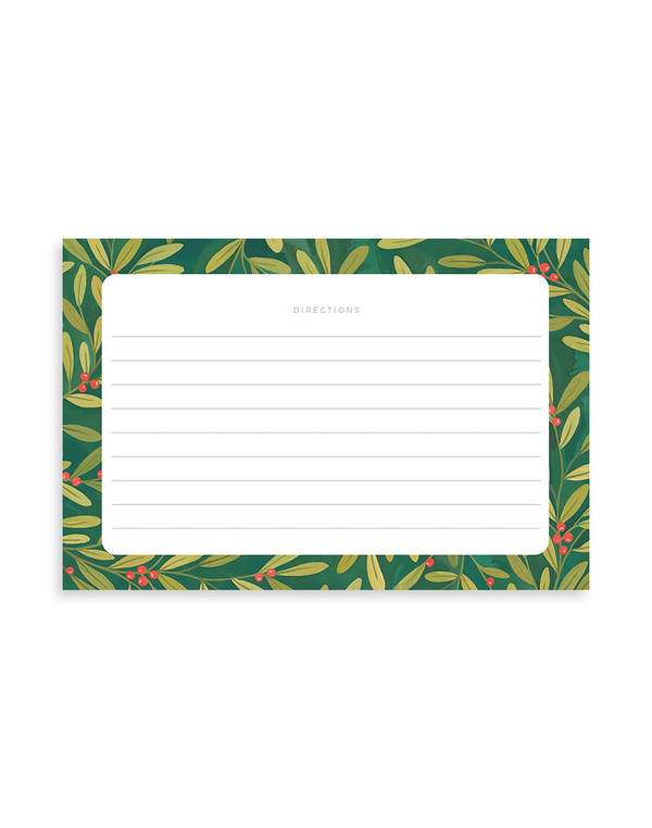 Holly Border Recipe Cards - Set of 15, 2 of 2
