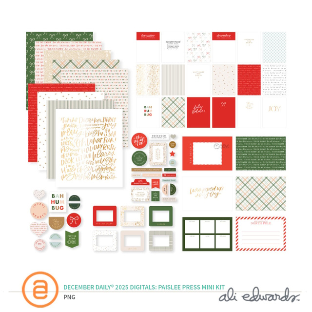 December Daily® 2025 Digital Paislee Press Mini Kit, 1 of 1