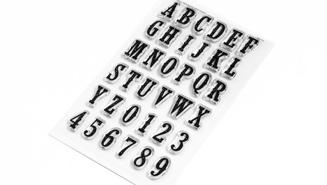 Stamp Set : 4×6 Desolation Alphabet , 2 of 3