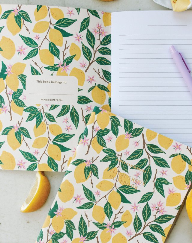 From Tiny Seeds Lemon Grove Stitched Notebook, 3 of 4