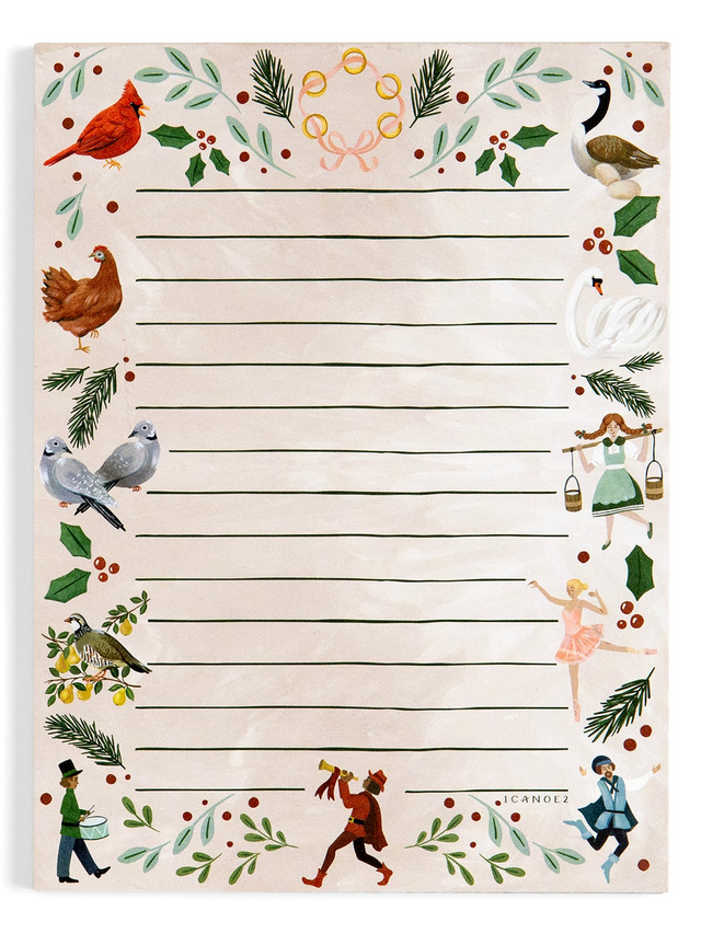 12 Days Of Christmas 6×8 Notepad, 2 of 2