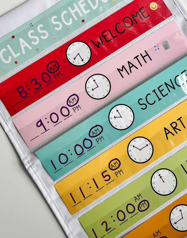 Class Schedule Bulletin Board Kit, 5 of 5