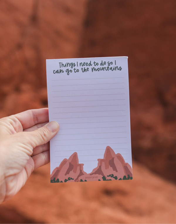 Go to the Mountains Notepad, 3 of 4