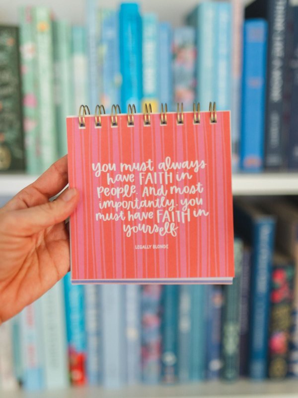 52 Weeks of Rom Com Quotes Desk Flip Calendar, 2 of 7