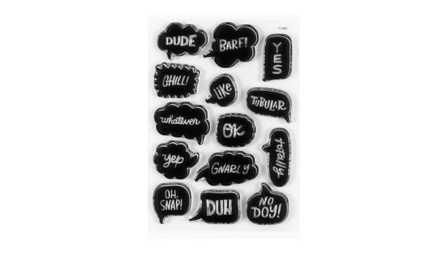 Speech Bubbles 4×6 Stamp Set, 1 of 2