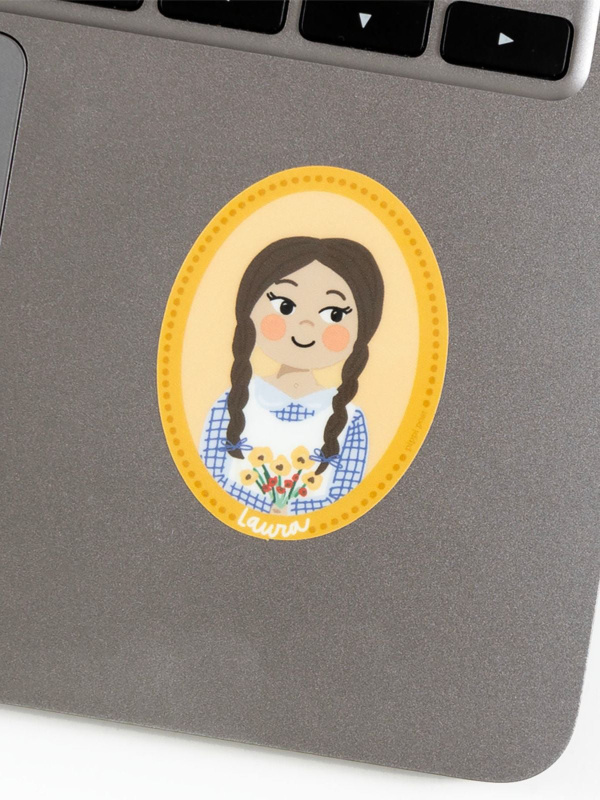 Little House on the Prairie Laura Ingalls Portrait Decal Sticker, 3 of 3