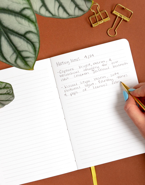 Chicken Meadows Lined Lay Flat Journal, 2 of 3