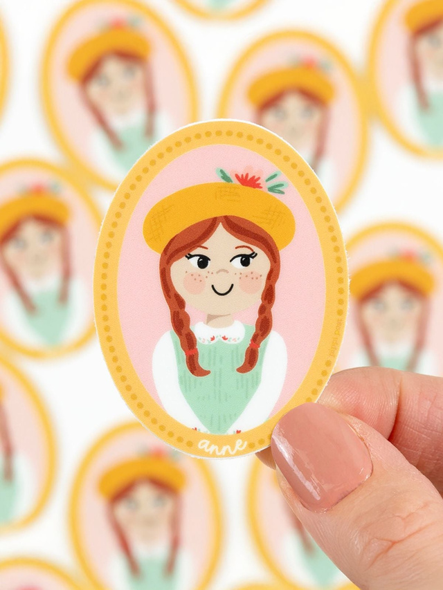 Anne of Green Gables Anne Shirley Portrait Decal Sticker, 1 of 2
