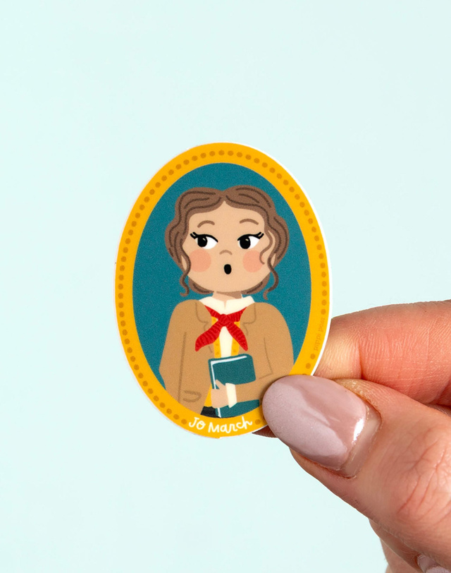 Little Women Jo March Portrait Decal Sticker, 3 of 4