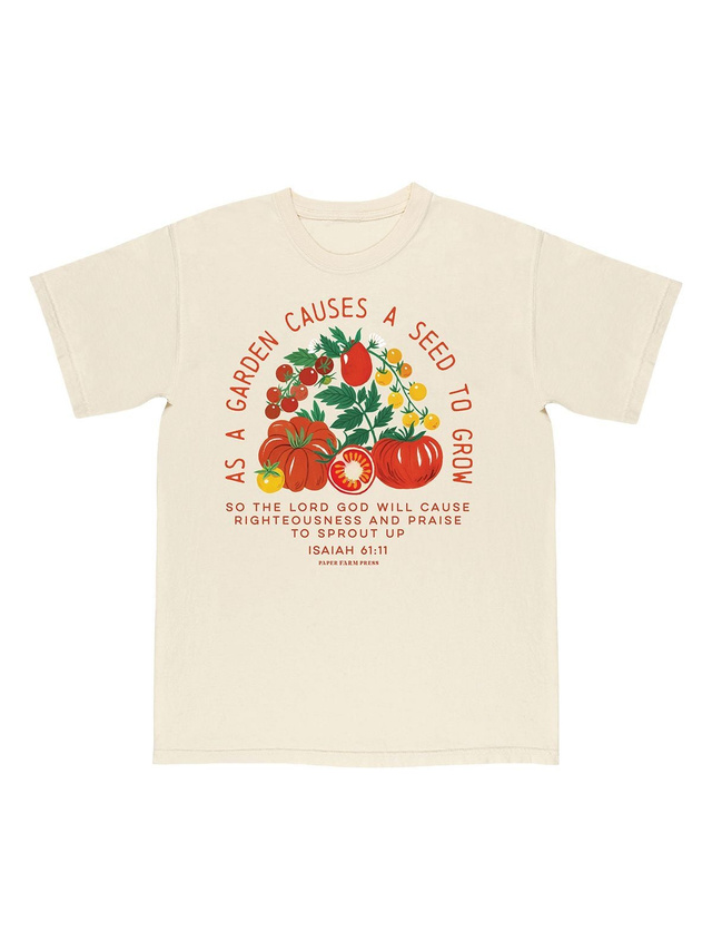 Seed to Grow Tomato Faith Tee - Ivory, 5 of 5