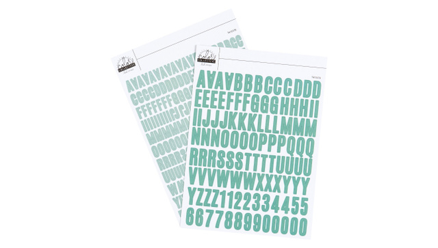 Color Collective 5×7 Cardstock Alphabet Sticker - Lagoon, 1 of 1