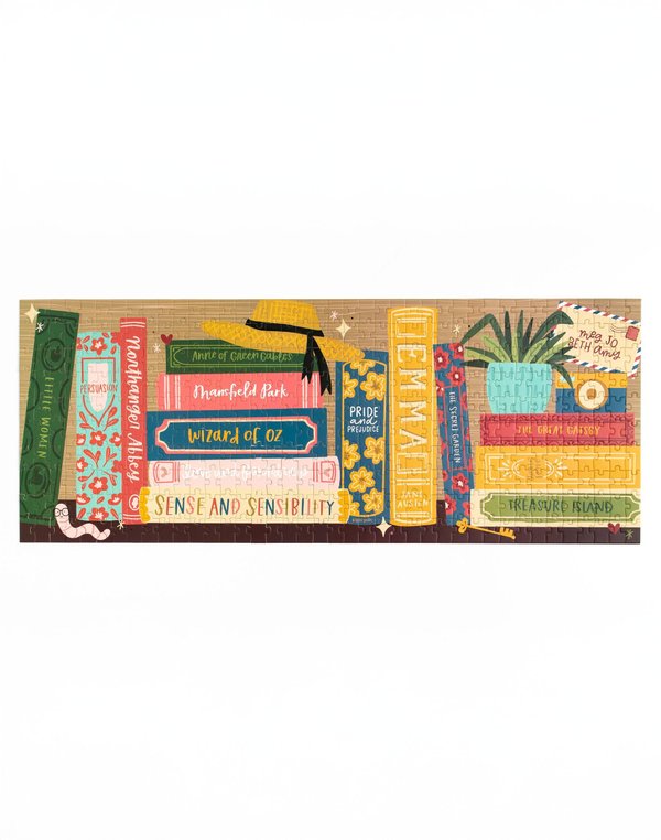Classics Bookshelf - 400 Piece Panoramic Jigsaw Puzzle, 5 of 5