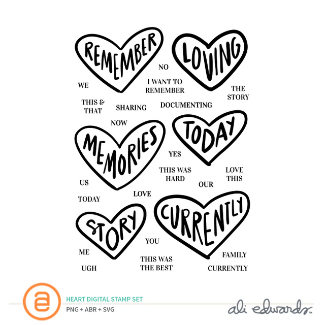Hearts Digital Stamp Set, 1 of 1
