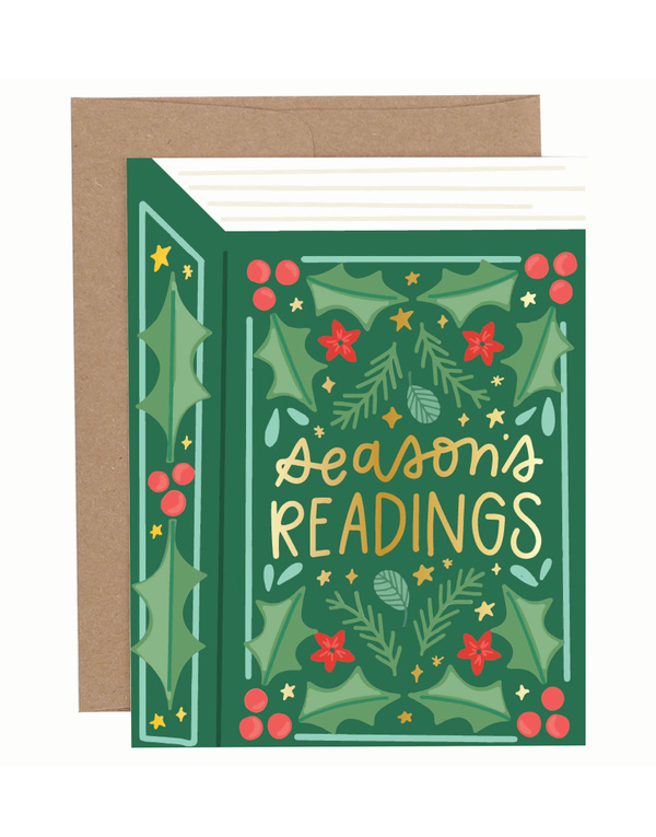 Season's Readings Holiday Greeting Card, 1 of 1