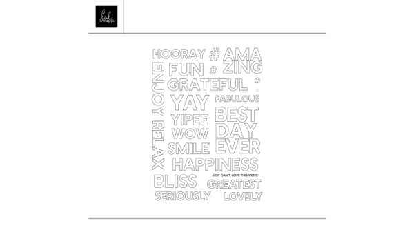 Digital 6×8 Positivity Stamp Set, 1 of 1