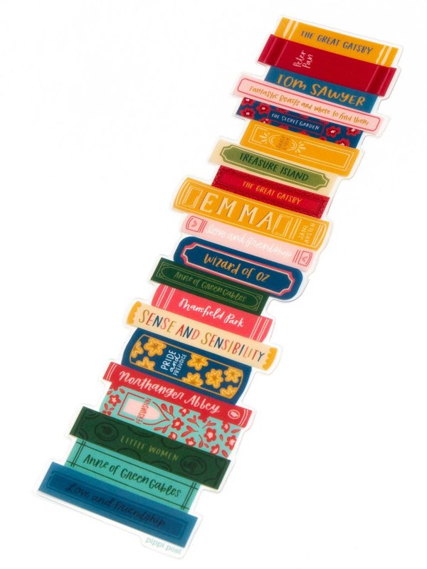 Book Stack Transparent Bookmark, 4 of 4