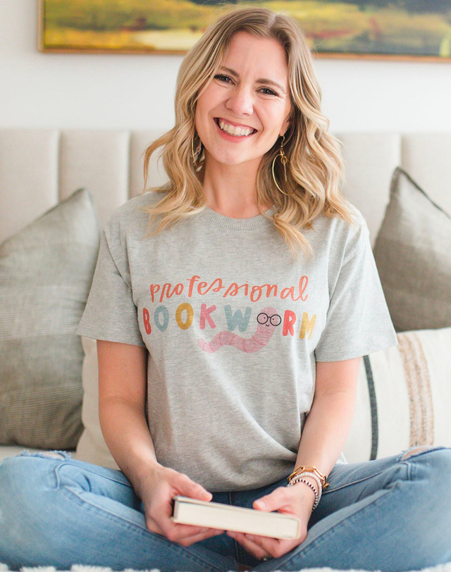 Professional Bookworm Tee - Ash, 1 of 4