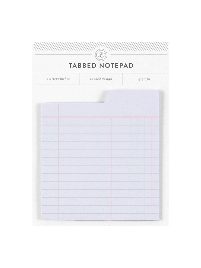 Tabbed Notepad - Purple Ledger, 1 of 2