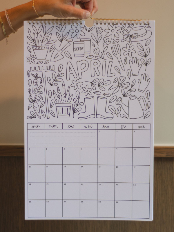 Color & Plan 2027 Spiral Hanging Wall Calendar, 3 of 9
