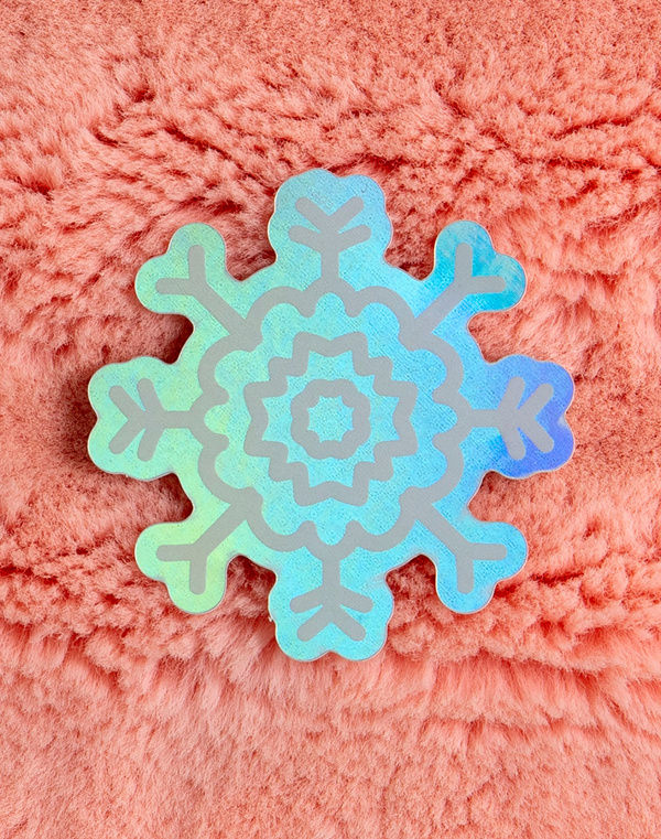 Holographic Snowflake Decal Sticker, 3 of 3