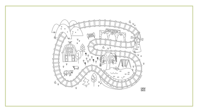 Train Printable Play Mats, 5 of 5
