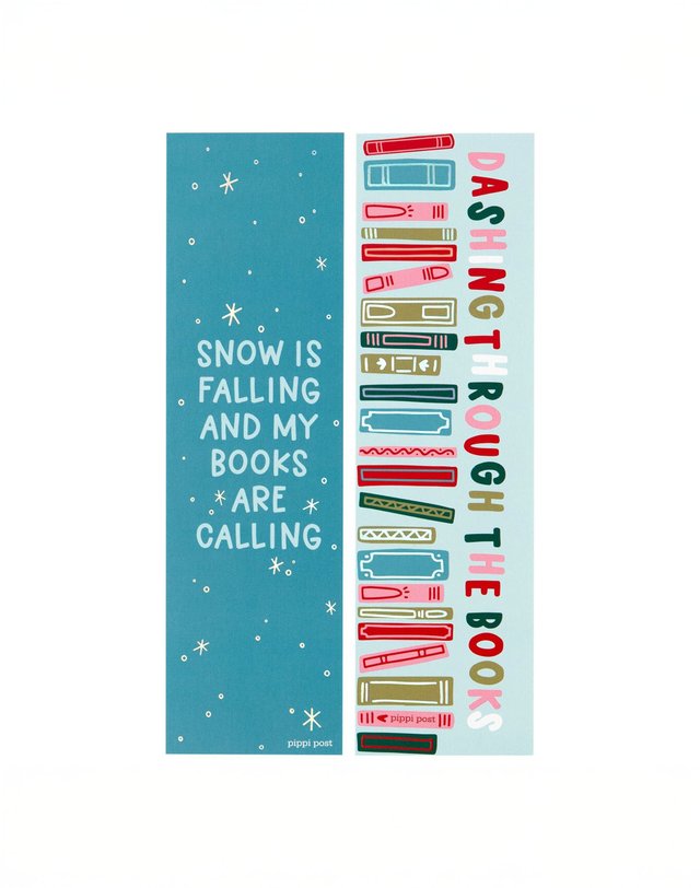 Dashing Through The Books Bookmark Set, 2 of 2