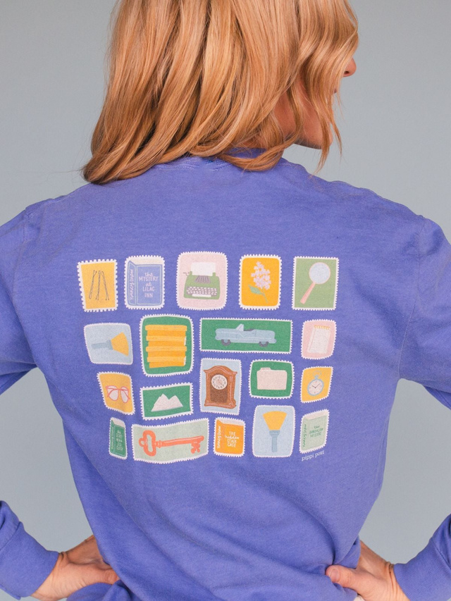 I Know Who Did It Mystery Reader Long-Sleeve Tee - Flo Blue, 2 of 6