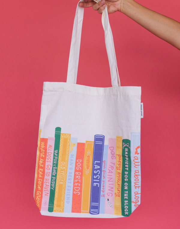 Dog Books Tote Bag, 1 of 3