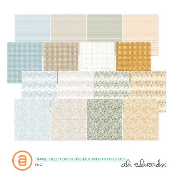 Travel Collection 2026 Digital Pattern Paper Pack, 1 of 1
