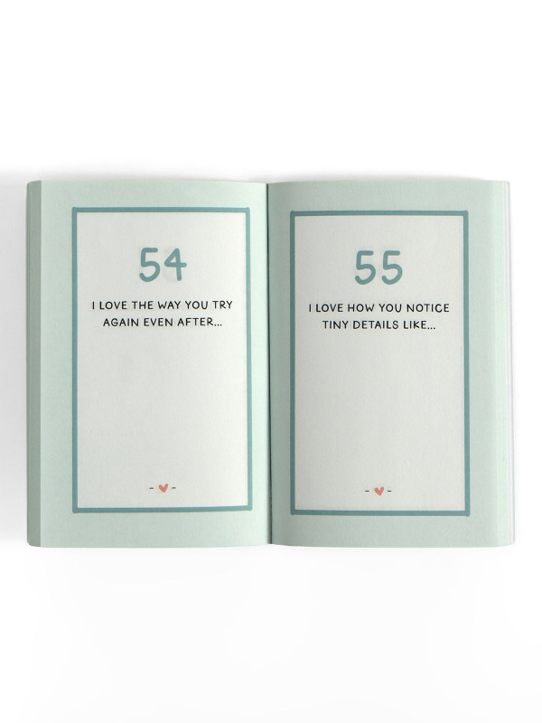 100 Things I Love About You Prompted Journal, 9 of 10
