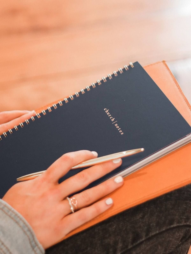 Navy Bible Study Spiral Notebook, 9 of 13