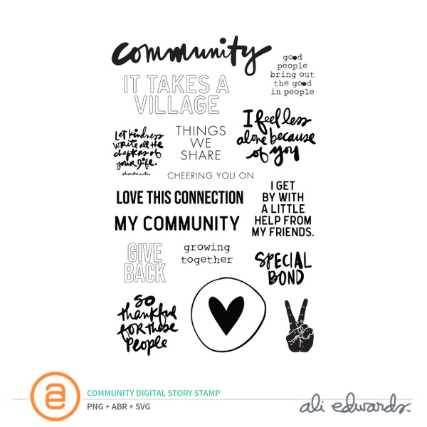 Community Digital Story Stamp™, 1 of 1