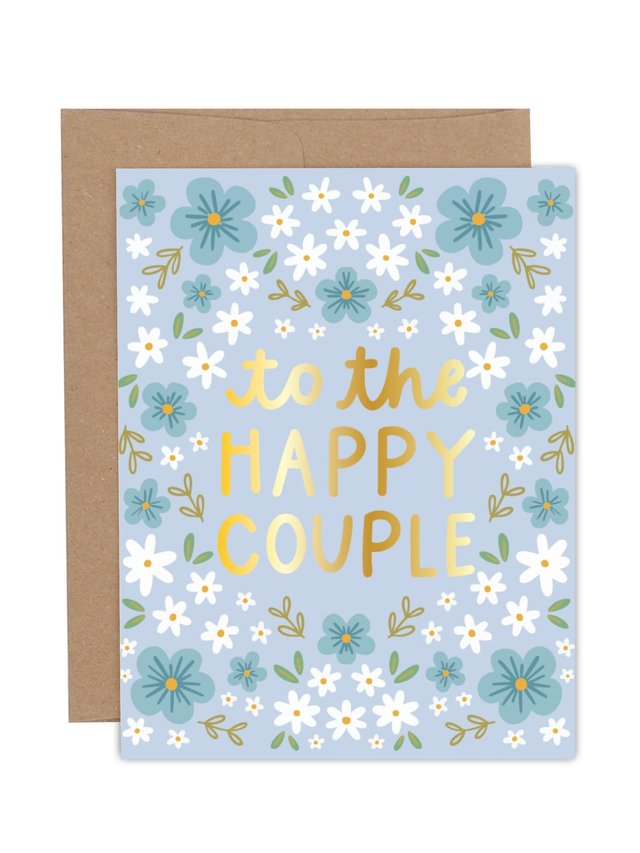 To The Happy Couple Engagement + Wedding Greeting Card, 1 of 1