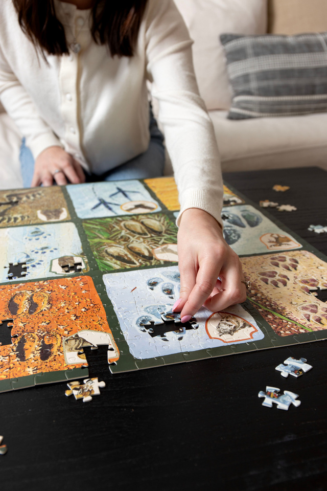 Animal Tracks Grid - 500 Piece Jigsaw Puzzle, 7 of 8