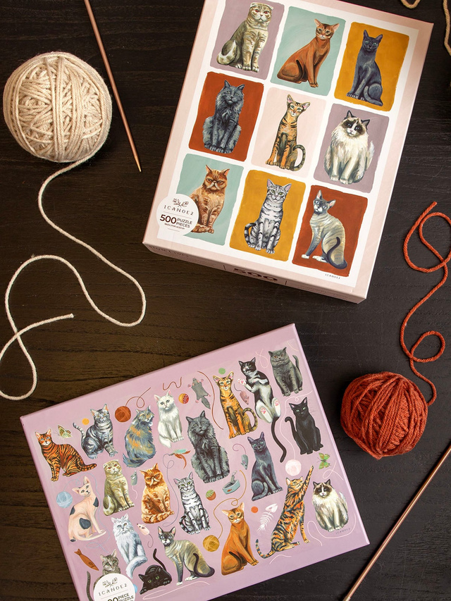 Feline Friends Cats - 1,000 Piece Jigsaw Puzzle, 8 of 8