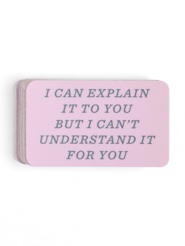 I Can Explain It To You Decal Sticker, 1 of 1