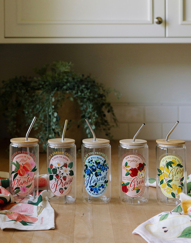 Peach Faith Glass Can, 4 of 6