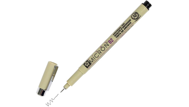 Micron Pen 02 - Black, 1 of 1